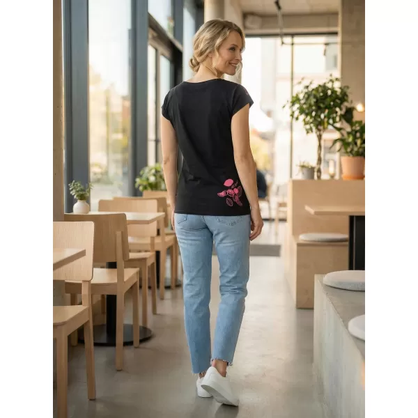  Tricou pentru femei ALTISPORT GABU NEGRU 