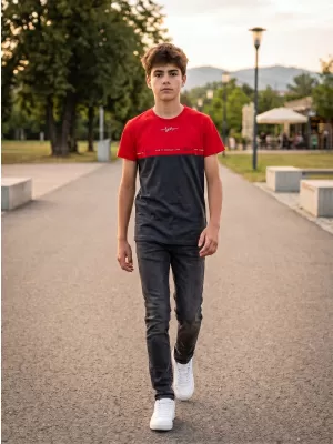 Cămașă de băieți SAM 73 BARRY BT 542 NEGRU