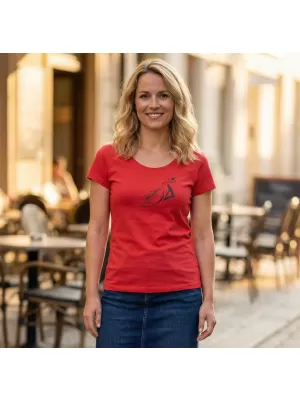 Tricou pentru femei ALTISPORT ALW030F61 ROȘU