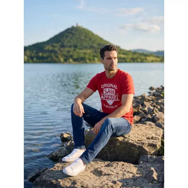 Cămaşă SAM 73 LIAM MT 768 ROŞU 