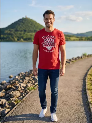 Cămaşă SAM 73 LIAM MT 768 ROŞU