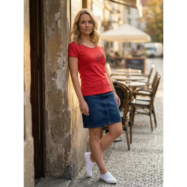  Tricou pentru femei ALTISPORT ALW030F61 ROȘU 