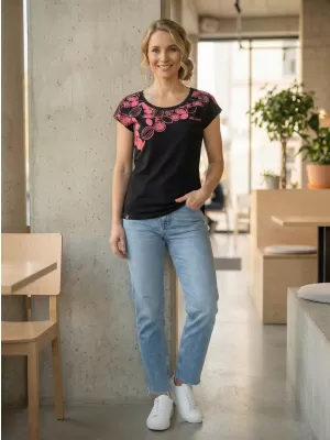 Tricou pentru femei ALTISPORT GABU NEGRU