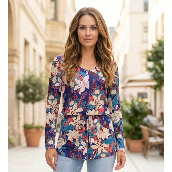  Tricou pentru femei KIXMI KLAUDIA ALBASTRU INCHIS 