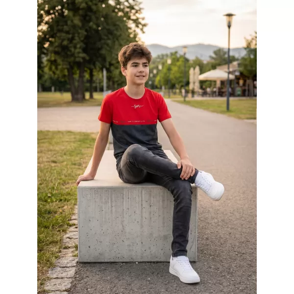 Cămașă de băieți SAM 73 BARRY BT 542 NEGRU 