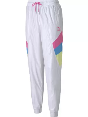 Pantaloni de dama PUMA TFS TRACK PANT WOVEN ALB