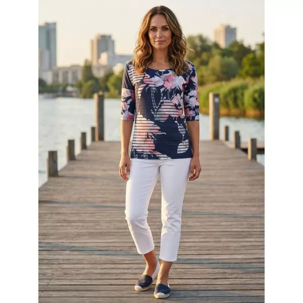  Tricou pentru femei KIXMI KRISTIE ALBASTRU INCHIS 
