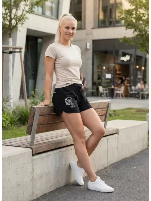 Pantaloni scurți de damă ALTISPORT KAKOSA NEGRU