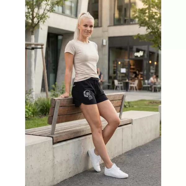  Pantaloni scurți de damă ALTISPORT KAKOSA NEGRU 