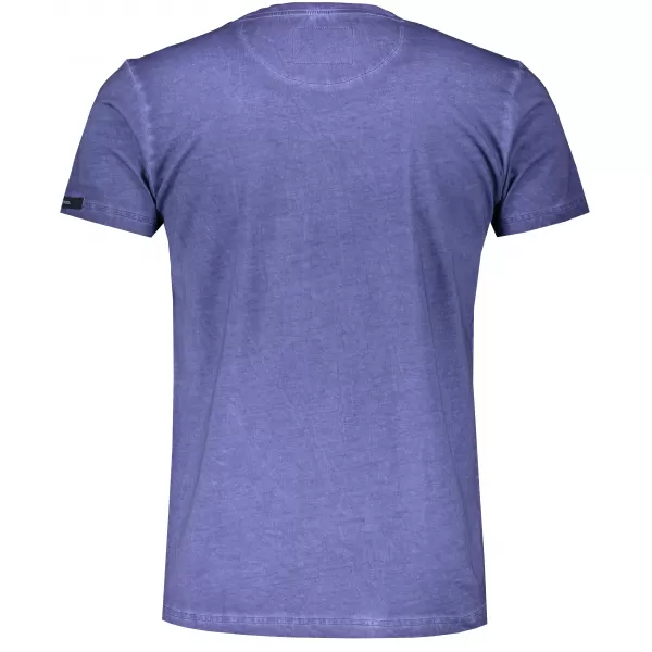  Tricou pentru bărbați KIXMI KEIRON ALBASTRU INCHIS 