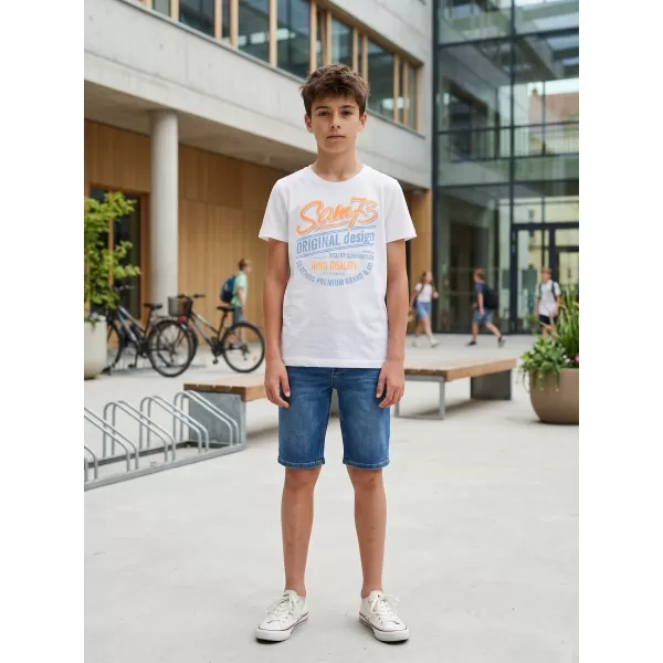  Tricou băieți SAM 73 ARCHIE BT 543 ALB 