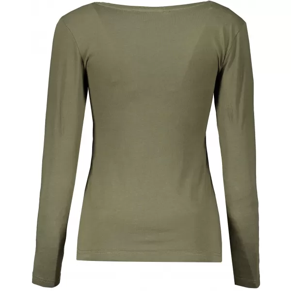  Dámské triko s dlouhým rukávem ALTISPORT CARRYOVER ALW001169 KHAKI 