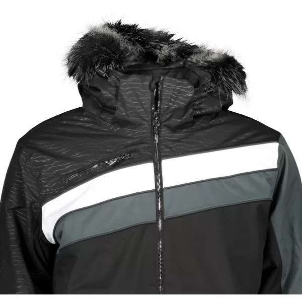  Geacă de schi pentru bărbați ALPINE PRO DOR 3 MJCS447 NEGRU 