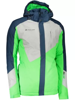 Geacă de schi pentru bărbați ALPINE PRO SARDAR 4 MJCS450 VERDE