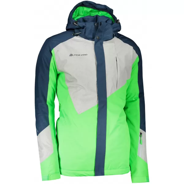  Geacă de schi pentru bărbați ALPINE PRO SARDAR 4 MJCS450 VERDE 