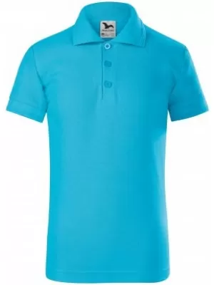 Tricou pentru copii cu guler MALFINI PIQUE POLO 222 TURCOAZ