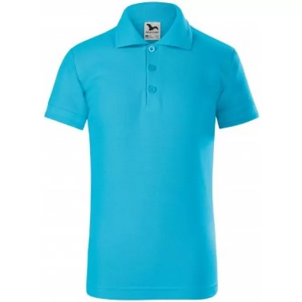  Tricou pentru copii cu guler MALFINI PIQUE POLO 222 TURCOAZ 