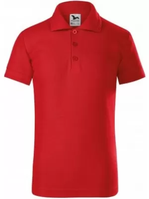 Tricou pentru copii cu guler MALFINI PIQUE POLO 222 ROŞU