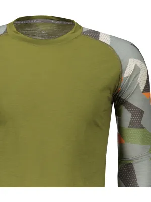 Cămașă termică pentru bărbați SENSOR MERINO IMPRESS 19200021 SAFARI/CAMO