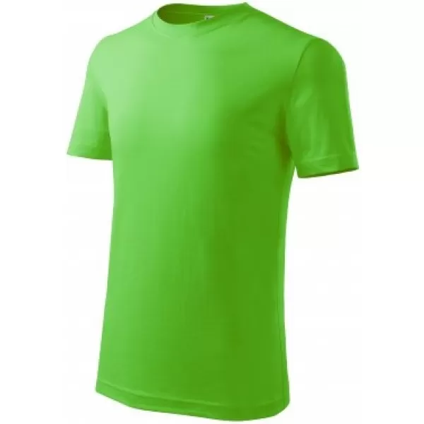 Tricou pentru copii MALFINI CLASSIC NEW 135 VERDE MĂR 