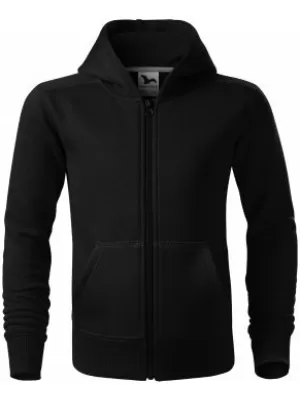 Hanorac pentru copii MALFINI TRENDY ZIPPER 412 NEGRU