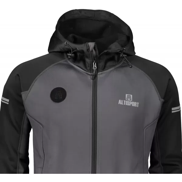  Hanorac sport pentru bărbați ALTISPORT PIUMAN GRI INCHIS 