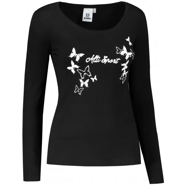  Tricou pentru femei ALTISPORT ALW011169 ALB-NEGRU 