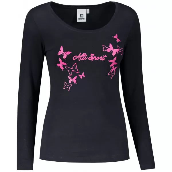 Tricou pentru femei ALTISPORT ALW011169 BLEUMARIN/ROZ 