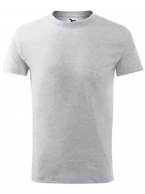 Tricou pentru copii MALFINI CLASSIC NEW 135 EVIDENȚIERI GRI DESCHIS