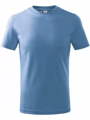 Tricou pentru copii MALFINI BASIC 138 ALBASTRU CERUL
