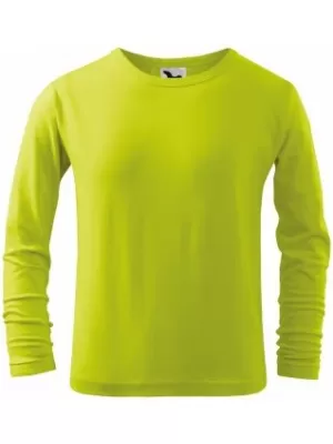 Tricou pentru copii MALFINI FIT-T LS 121 LĂMÂIE VERDE
