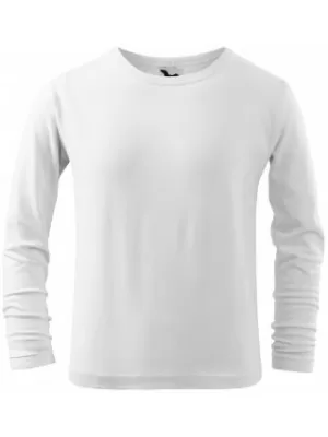 Tricou pentru copii MALFINI FIT-T LS 121 ALB