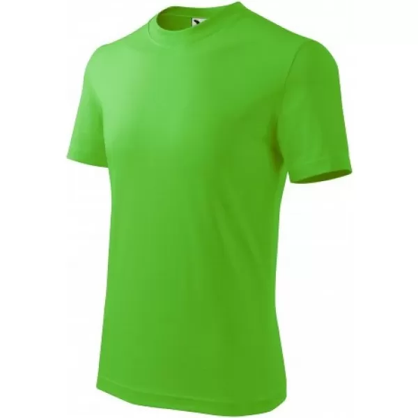 Tricou pentru copii MALFINI BASIC 138 VERDE MĂR 