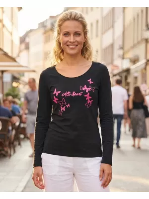Tricou pentru femei ALTISPORT ALW011169 BLEUMARIN/ROZ
