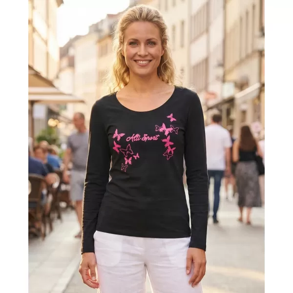  Tricou pentru femei ALTISPORT ALW011169 BLEUMARIN/ROZ 