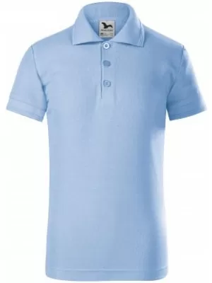 Tricou pentru copii cu guler MALFINI PIQUE POLO 222 ALBASTRU CERUL