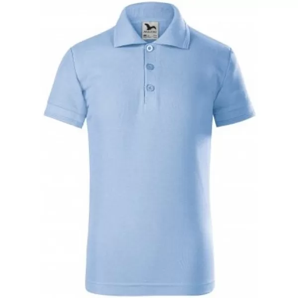  Tricou pentru copii cu guler MALFINI PIQUE POLO 222 ALBASTRU CERUL 