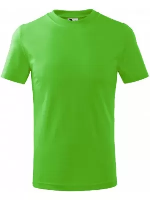 Tricou pentru copii MALFINI BASIC 138 VERDE MĂR