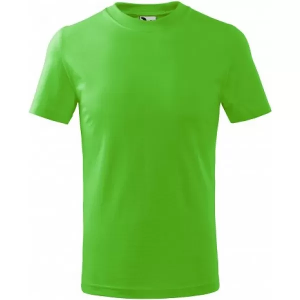  Tricou pentru copii MALFINI BASIC 138 VERDE MĂR 