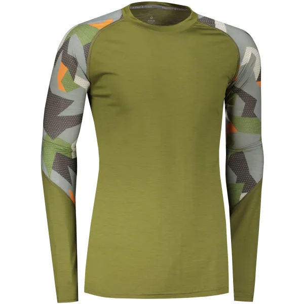  Cămașă termică pentru bărbați SENSOR MERINO IMPRESS 19200021 SAFARI/CAMO 