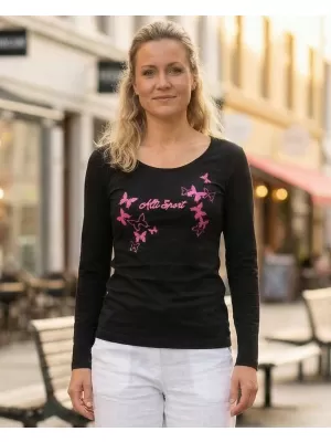 Tricou pentru femei ALTISPORT ALW011169 NEGRU