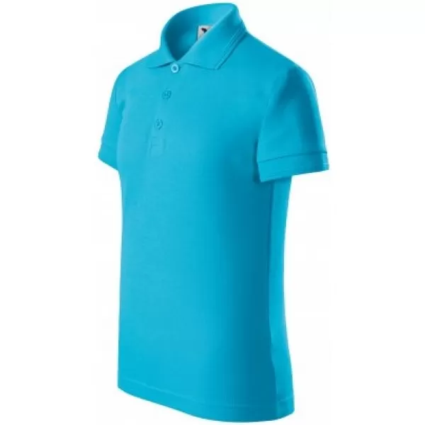  Tricou pentru copii cu guler MALFINI PIQUE POLO 222 TURCOAZ 
