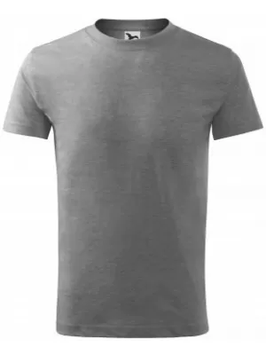 Tricou pentru copii MALFINI CLASSIC NEW 135 EVIDENȚIERI GRI ÎNCHIS