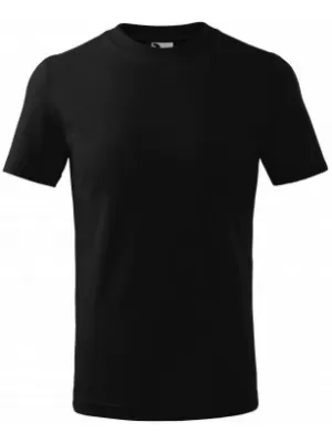 Tricou pentru copii MALFINI CLASSIC 100 NEGRU