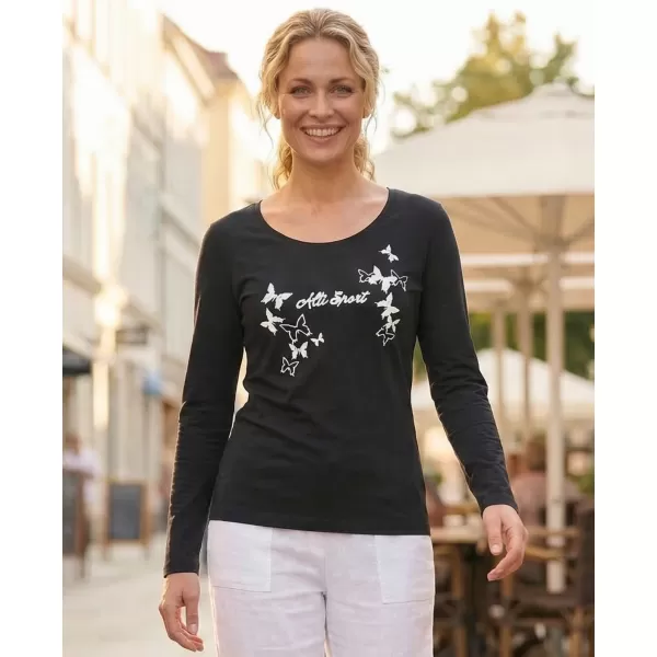  Tricou pentru femei ALTISPORT ALW011169 BLEUMARIN/ALB 