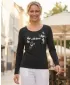 Tricou pentru femei ALTISPORT ALW011169 BLEUMARIN/ALB