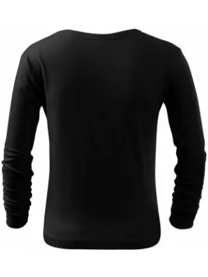 Tricou pentru copii MALFINI FIT-T LS 121 NEGRU