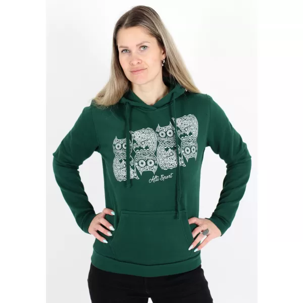  Hanorac de dama ALTISPORT ALW005JN795 VERDE INCHIS 