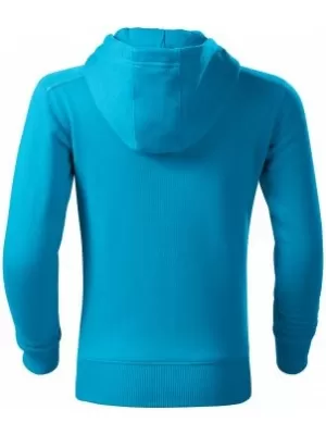 Hanorac pentru copii MALFINI TRENDY ZIPPER 412 TURCOAZ