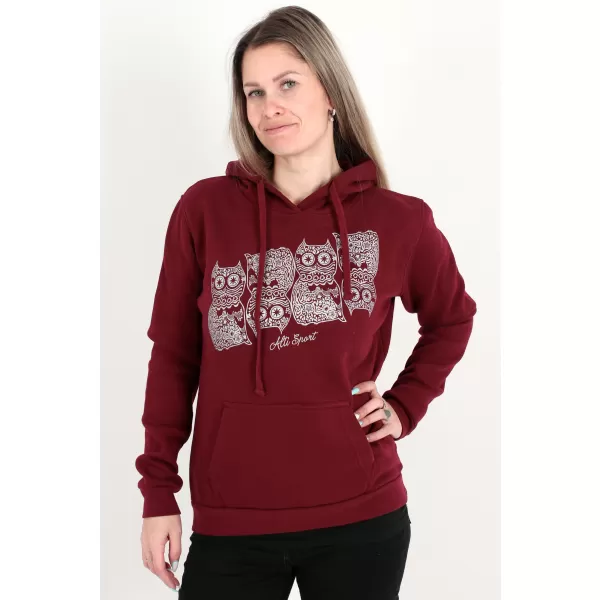  Hanorac de dama ALTISPORT ALW005JN795 BURGUNDIA 